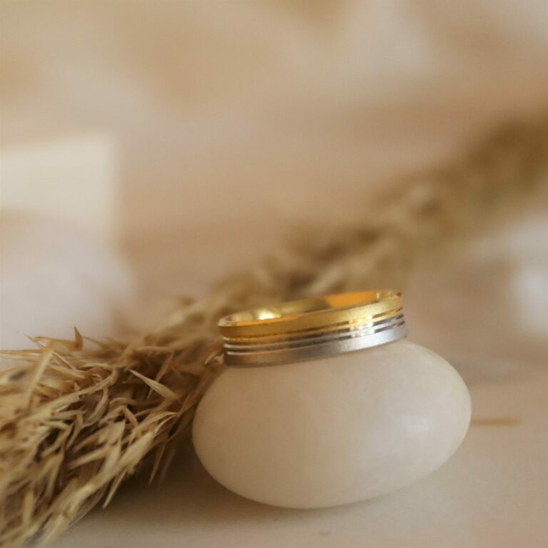 Βέρες δίχρωμες με σχέδιο DV0018